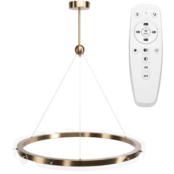 TOOLIGHT hängande taklampa LED APP1549-CP Borstat guld 80x80x89cm