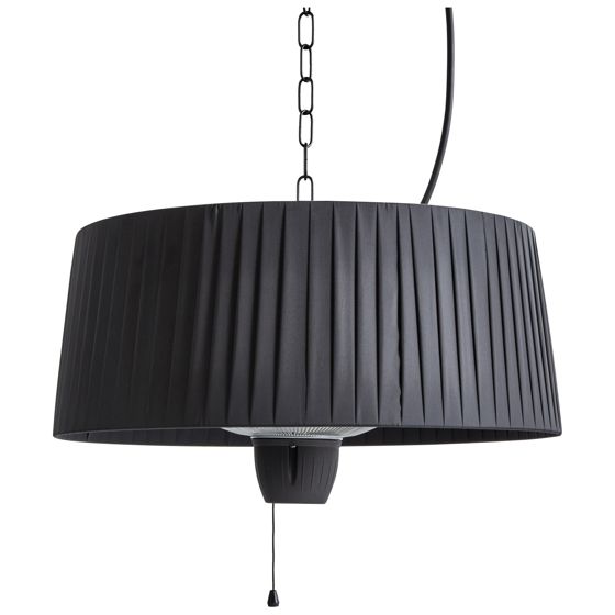 Upphängd infraröd terrassvärmare ASCEA 1 500 W Svart