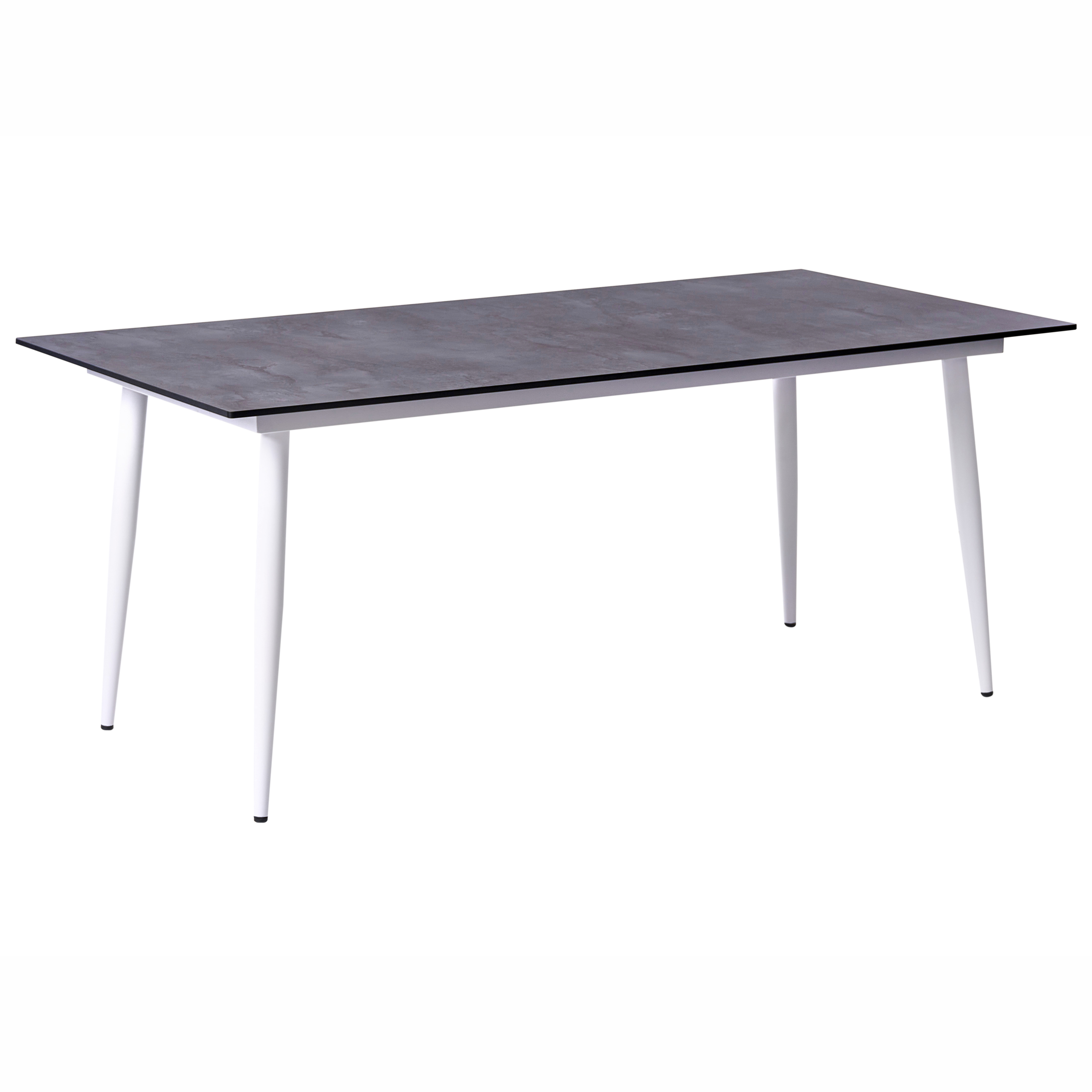 Trädgårdsmatbord TOLENTINO 180 cm 90 cm Steneffekt Grå