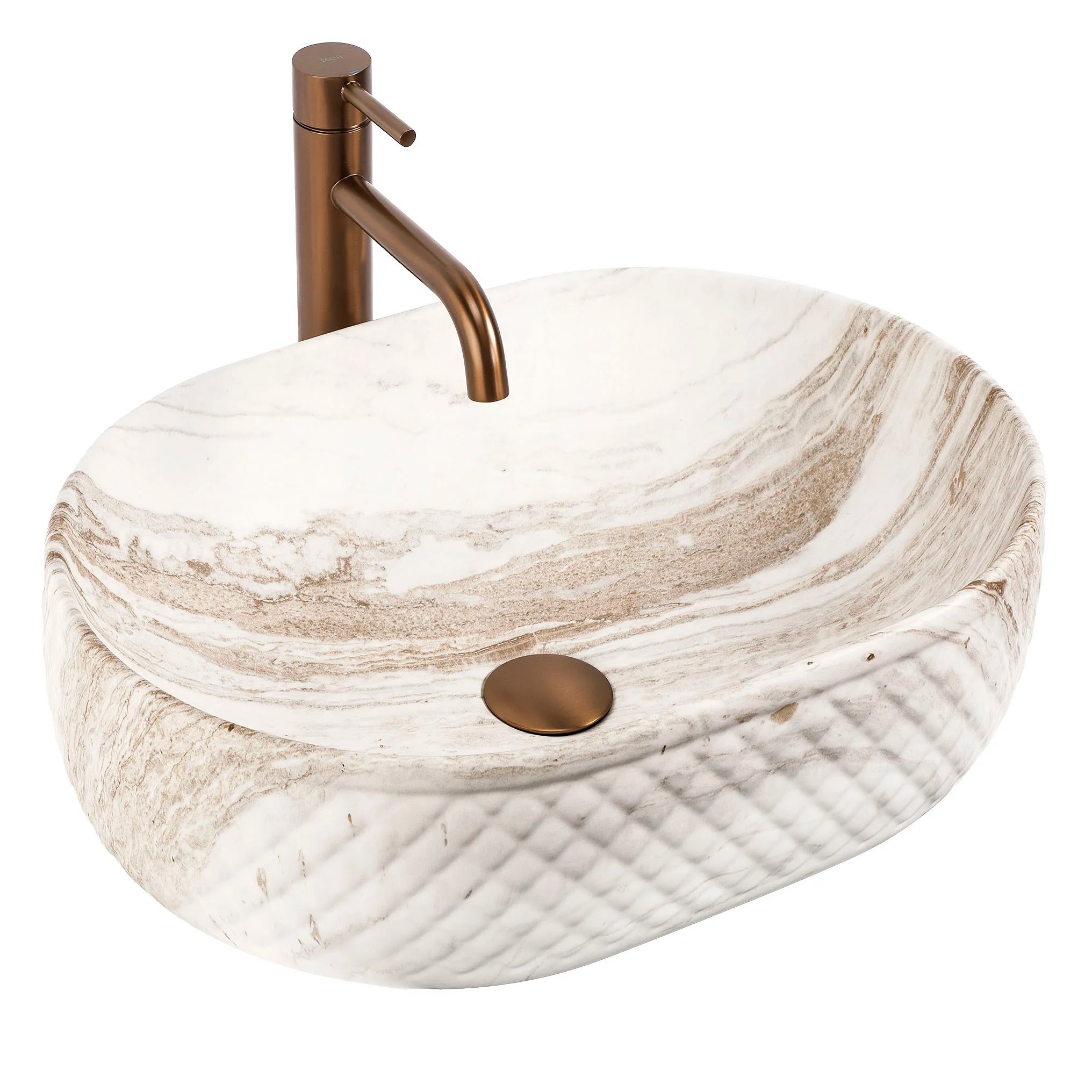 REA Bänkskål Oktawia Saturn Beige, 50x35,5x15cm