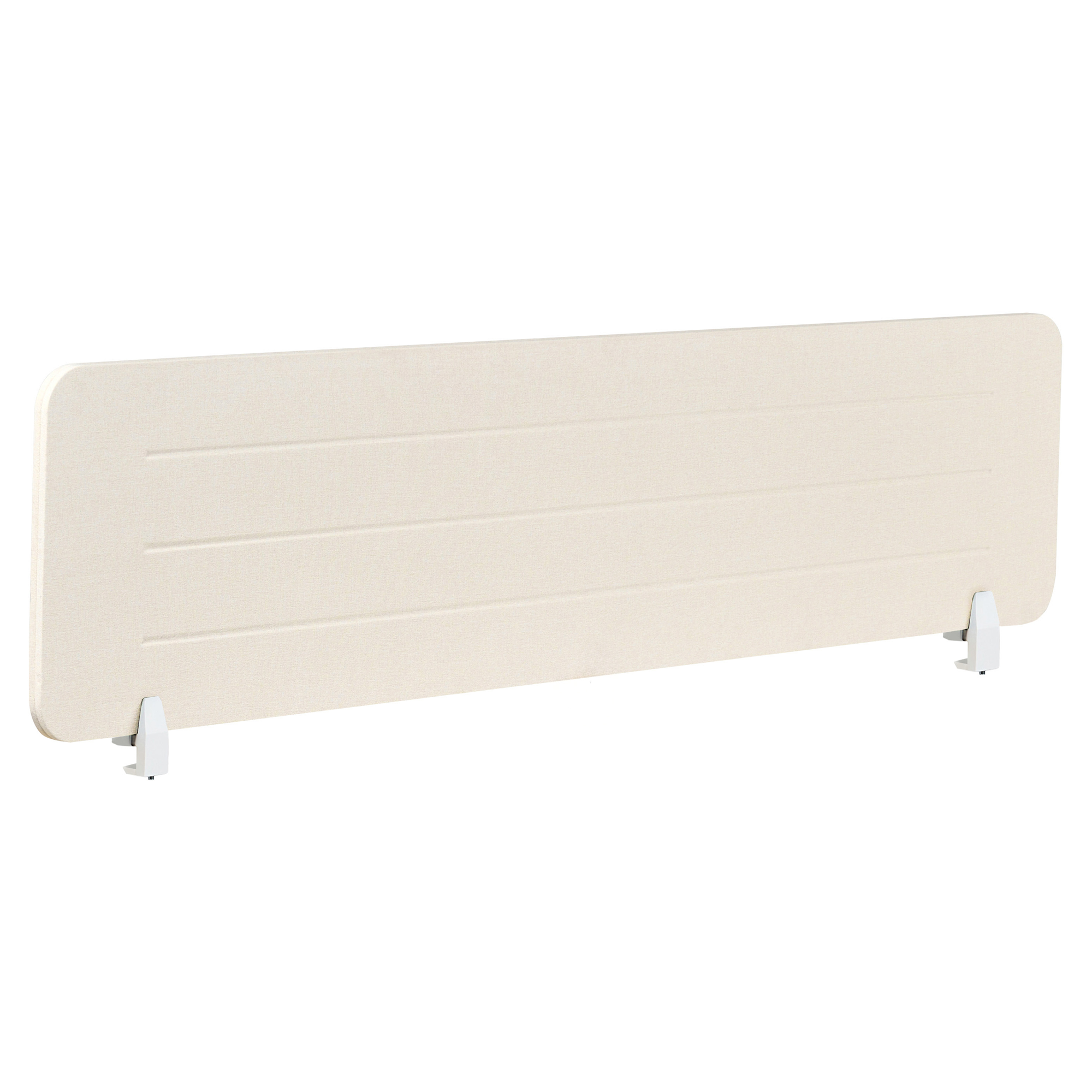 Skiljevägg för skrivbord ZIGGY 160 x 40 cm Ljusbeige