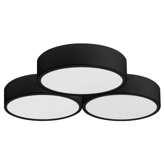TOOLIGHT taklampa APP878-C TRIPLE 40CM Svart 46x49x5cm