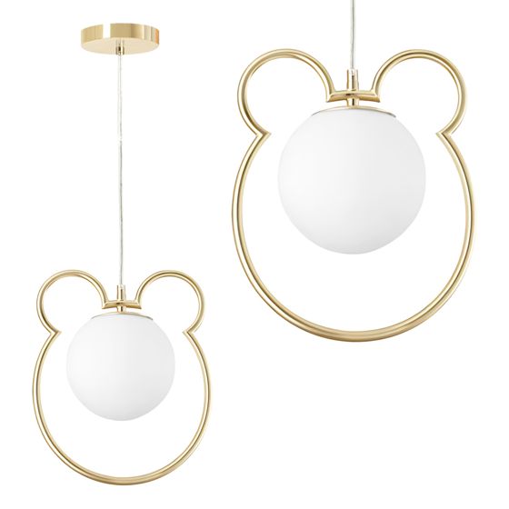 TOOLIGHT hängande taklampa G105-1W Guld/Vit 28x25x28cm