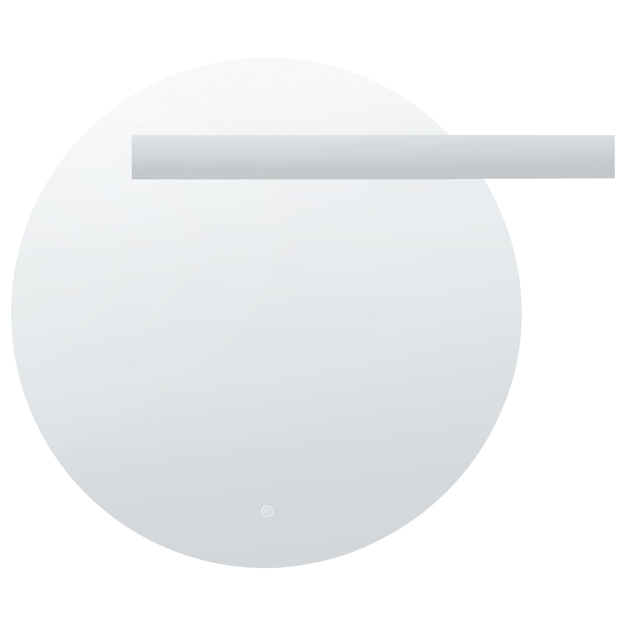 Badrumsspegel med LED ANOST 107 cm 90 cm Silver