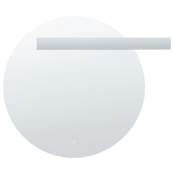Badrumsspegel med LED ANOST 107 cm 90 cm Silver