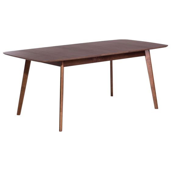 Förlängningsbart matbord MADOX Mörk valnötsfanér 150/190 cm 90 cm
