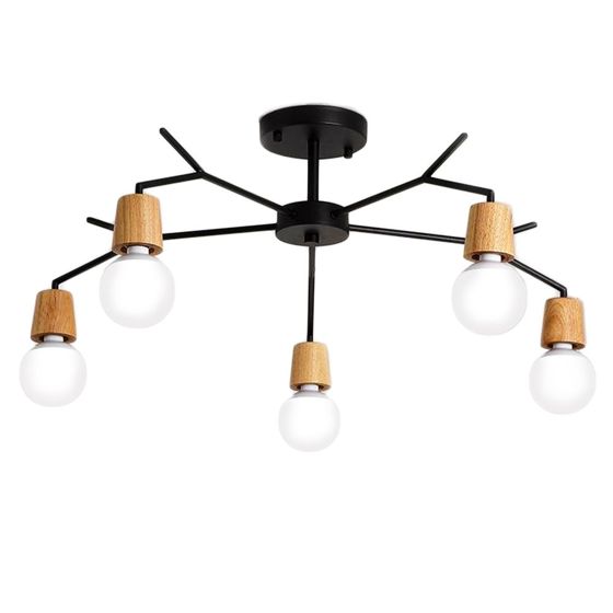 TOOLIGHT taklampa APP694-5C Svart 88x88x26cm