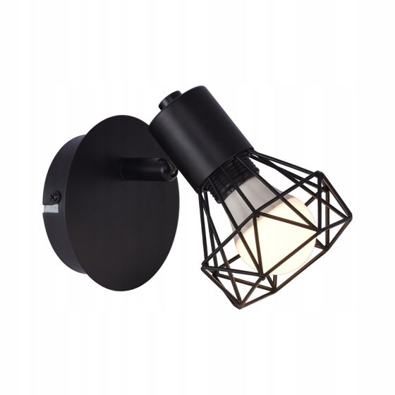 NETTLIFE Takspotlights, svart, takspotlight, retro - taklampa, E14, justerbar, 1 lampa, 350°, 40w