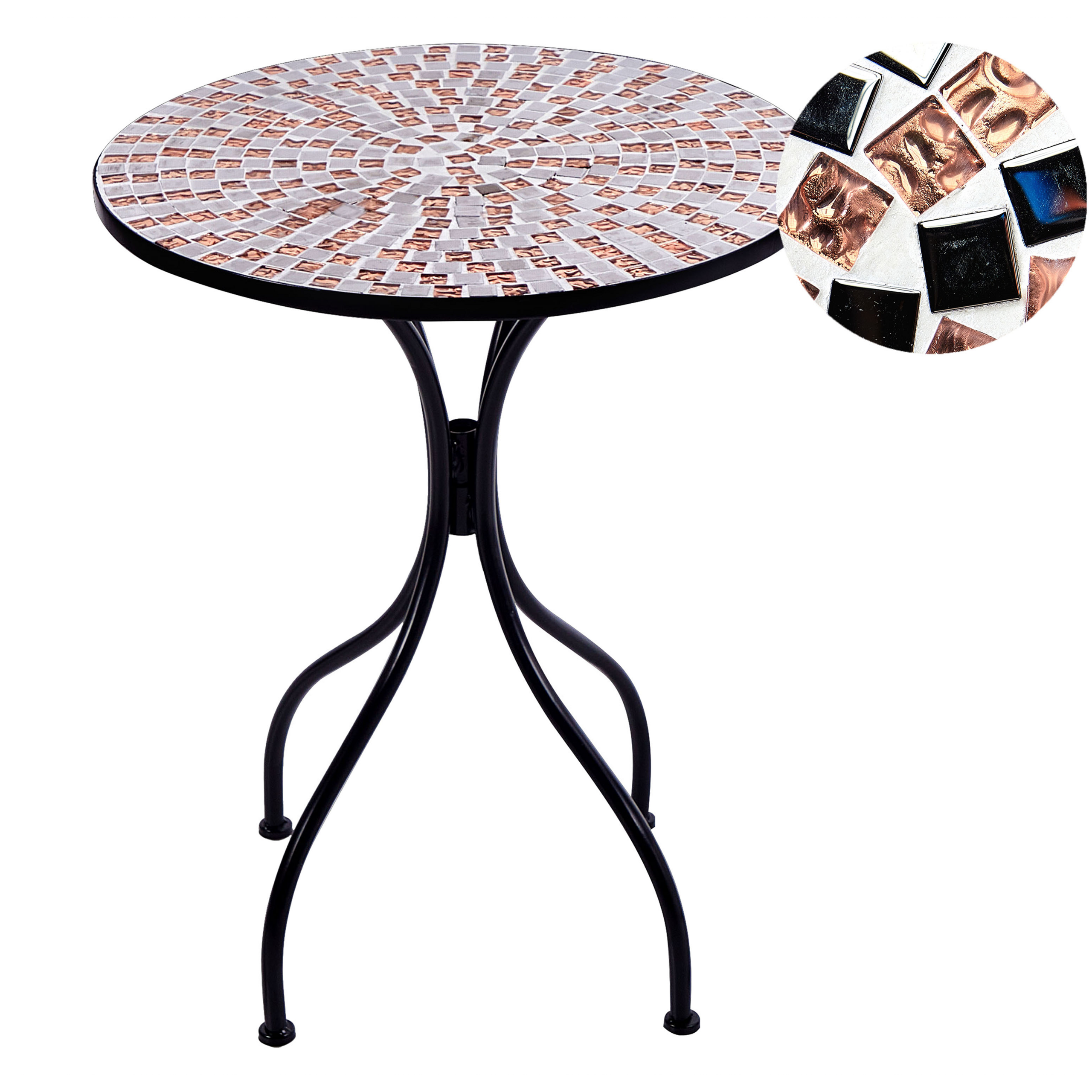 Bistrobord CARPINO 60 cm 60 cm Svart