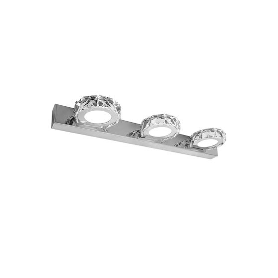 TOOLIGHT vägglampa APP1938-3W LED Krom 12x12x46cm