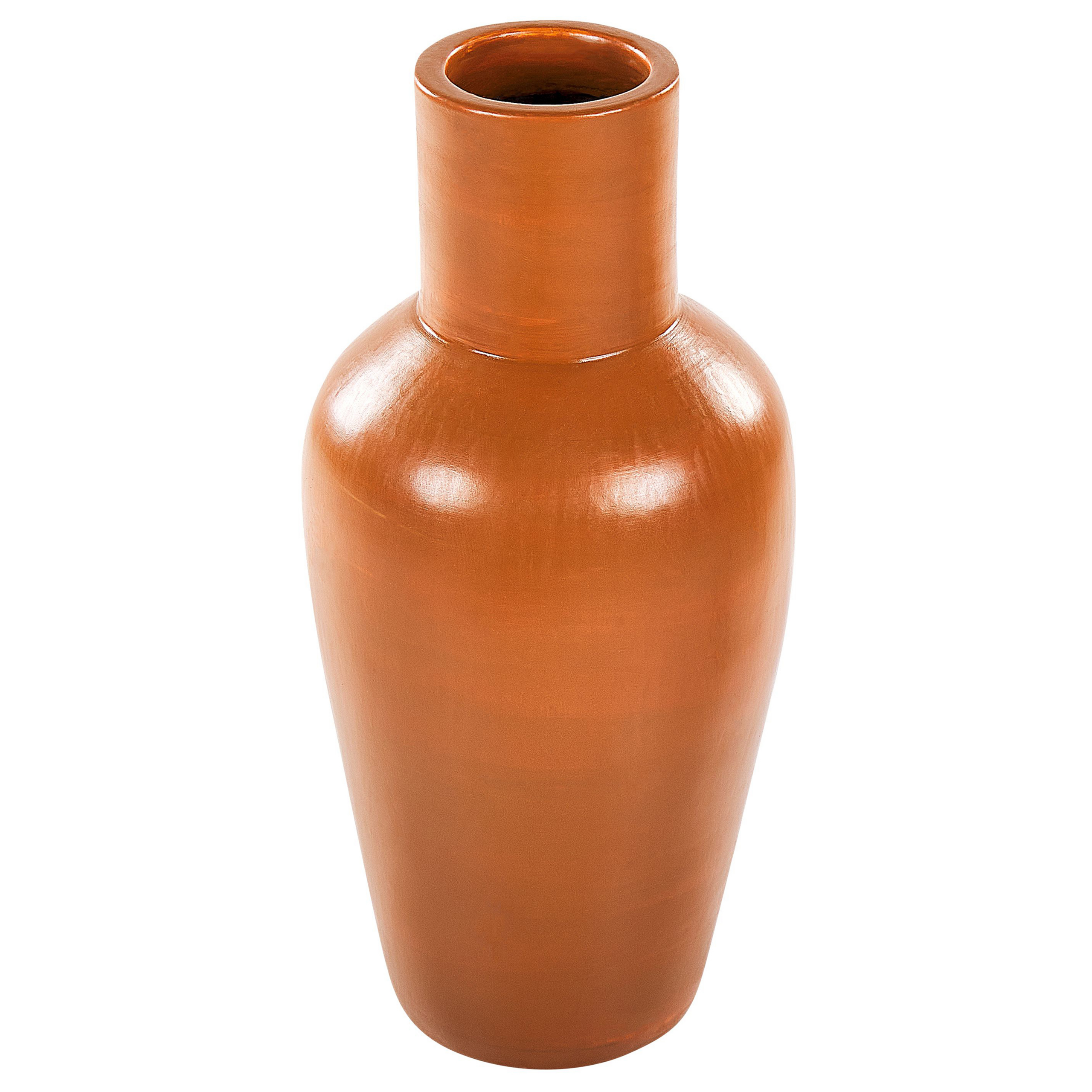 Dekorationsvas KARFI 37 cm Keramik Orange