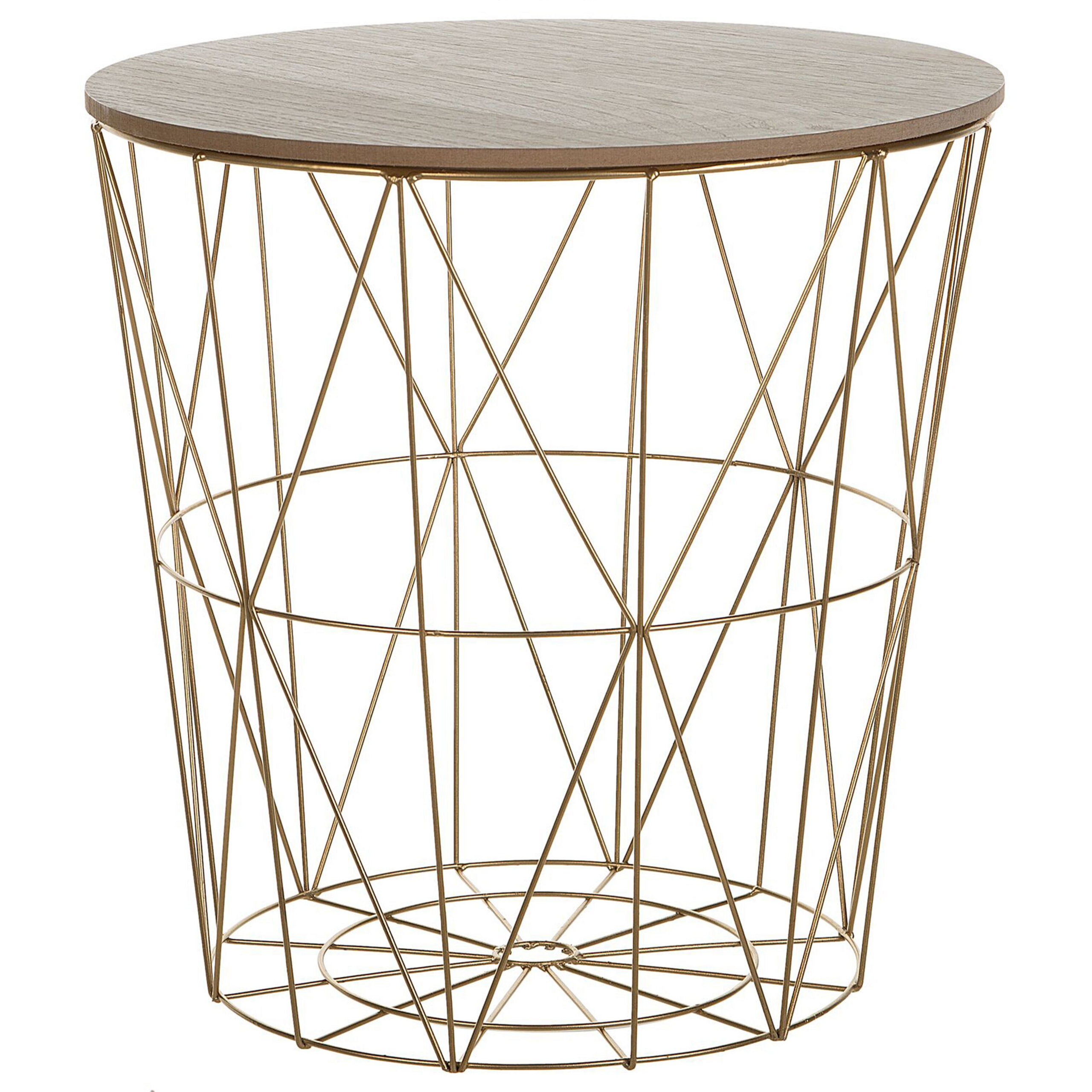 Sidobord LANARK med förvaring Guld