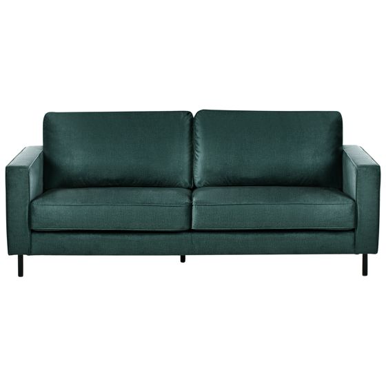 Soffa 3-sits SAVALEN Sammet Mörkgrön