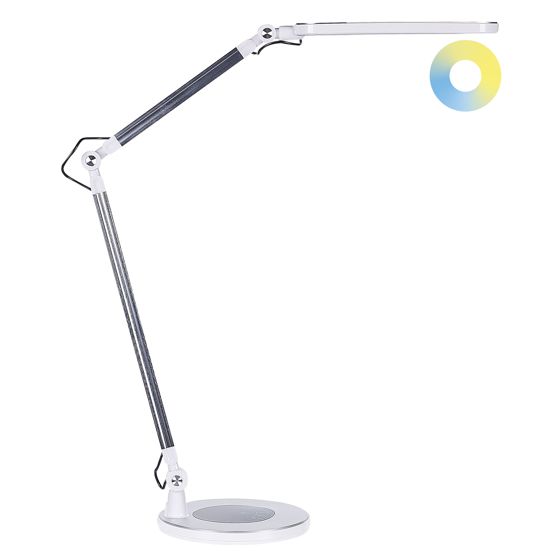 LED-skrivbordslampa GRUS med dimmer Metall Silver