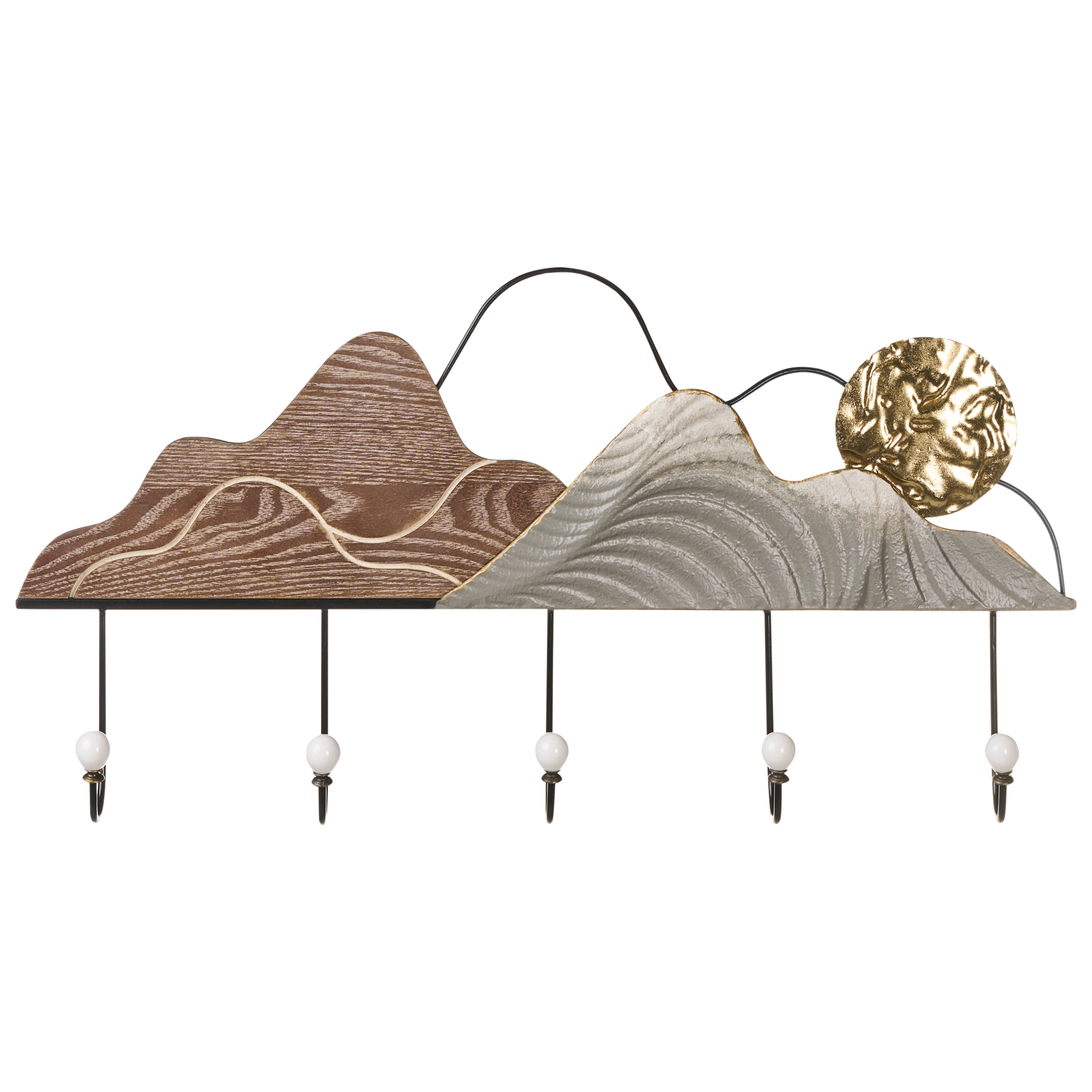 Väggmonterad kapphylla SLIGO Svart