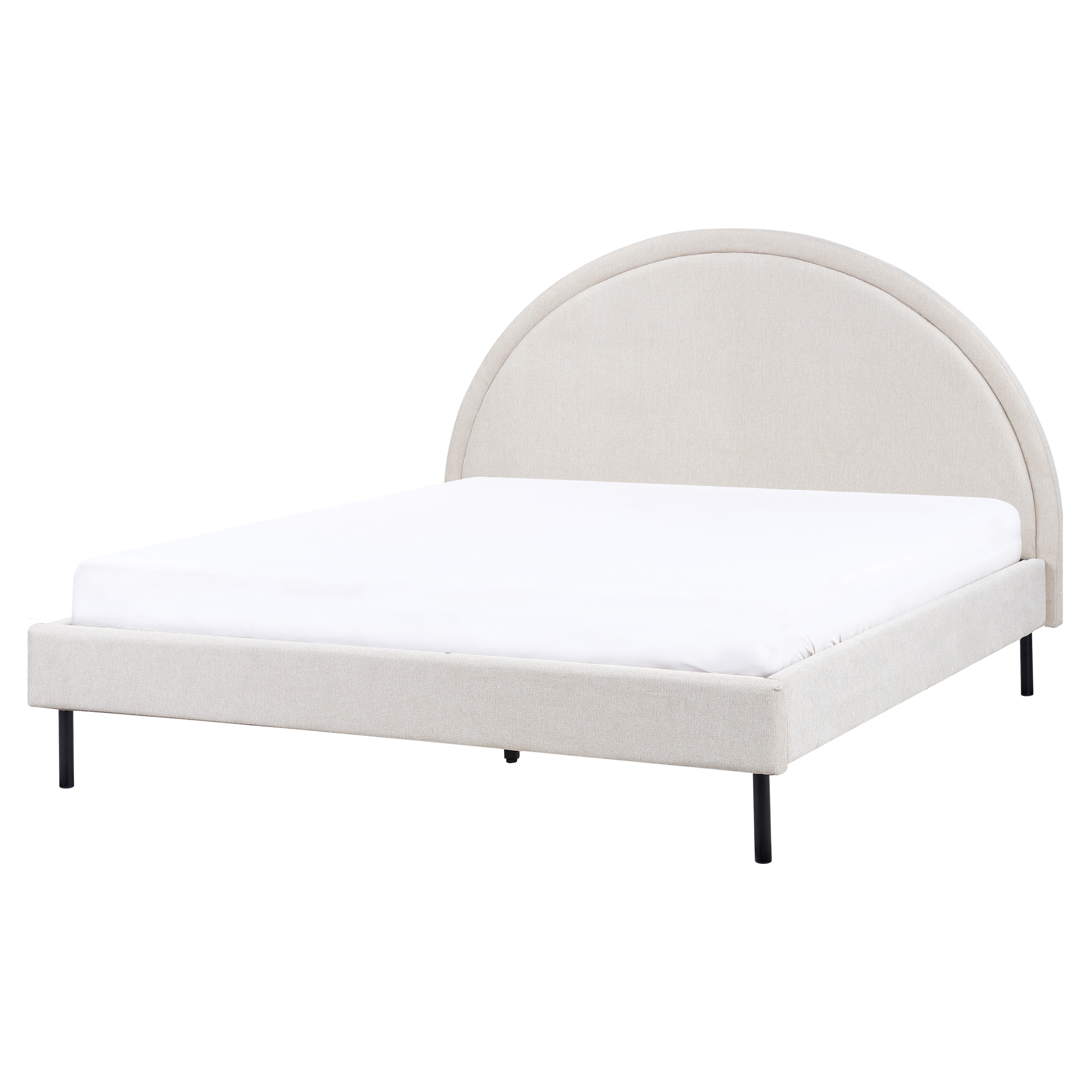 Säng med lamellram MARGUT 160 x 200 cm Ljusbeige