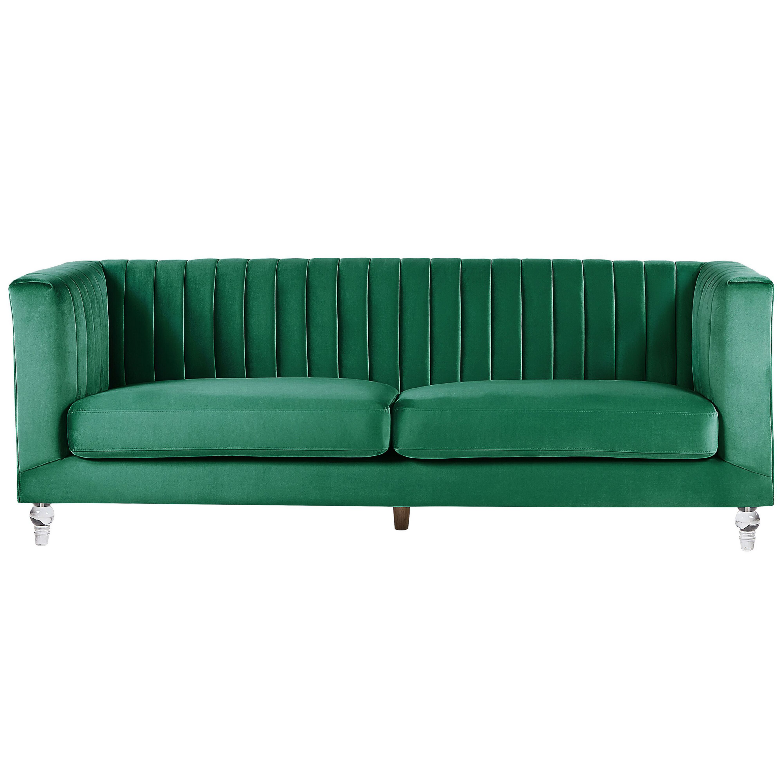 Soffa 3-sits ARVIKA Sammet Grön