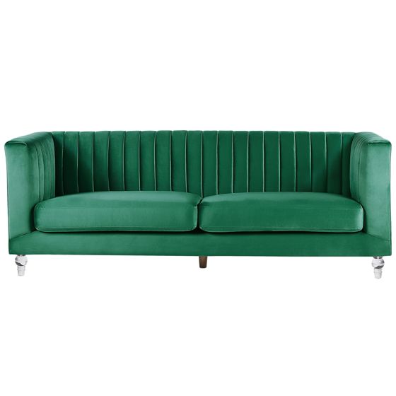 Soffa 3-sits ARVIKA Sammet Grön
