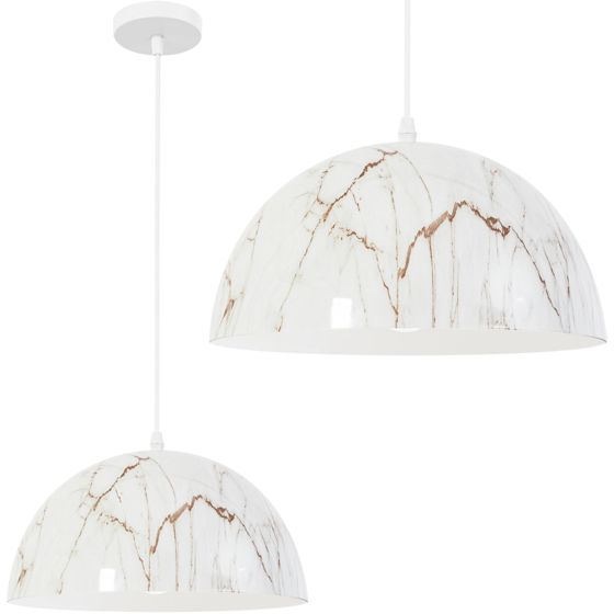 TOOLIGHT hängande taklampa APP911-1CP MARBLE 30CM Vit 15x30x85cm