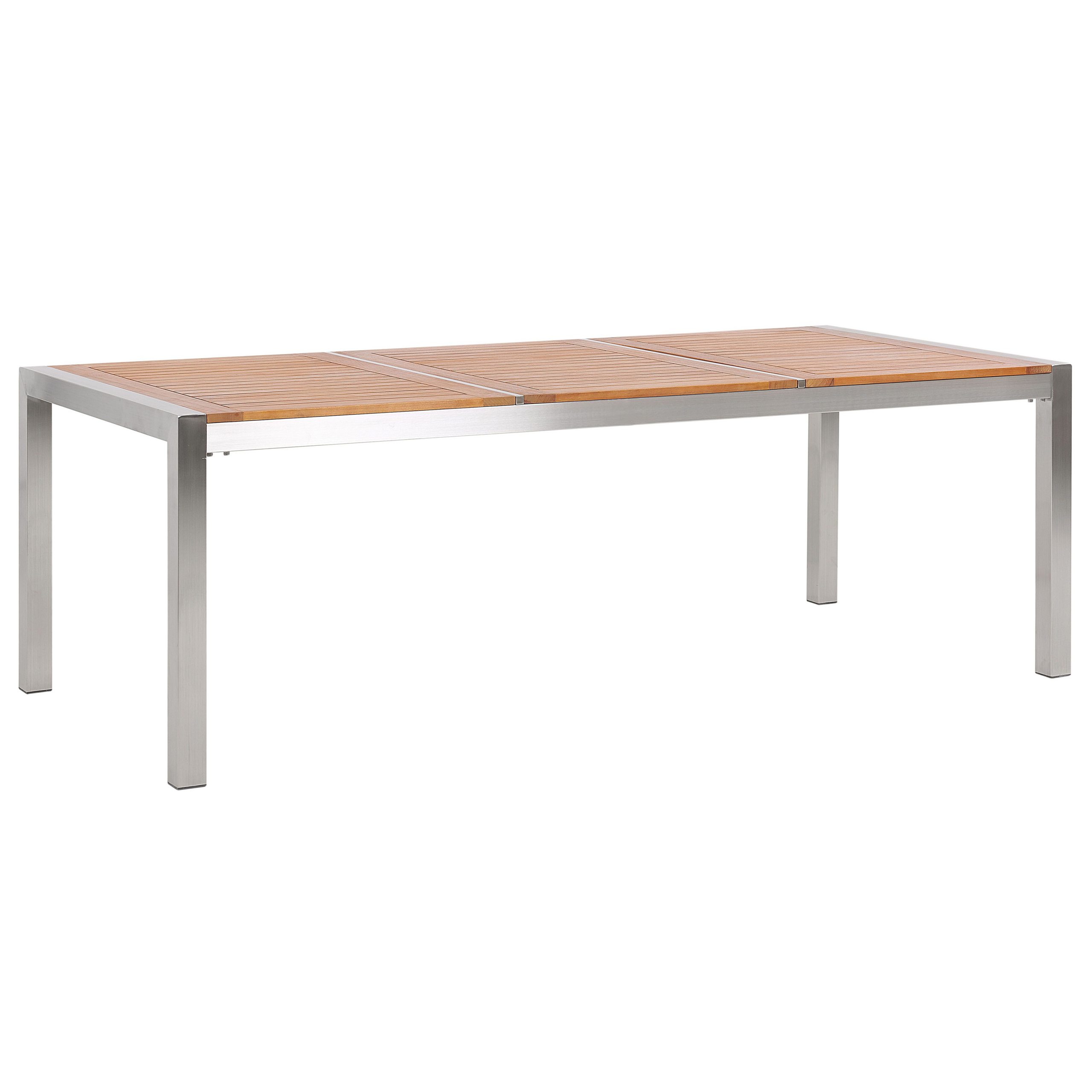 Trädgårdsmatbord GROSSETO 220 cm 100 cm Eukalyptusträ Brun