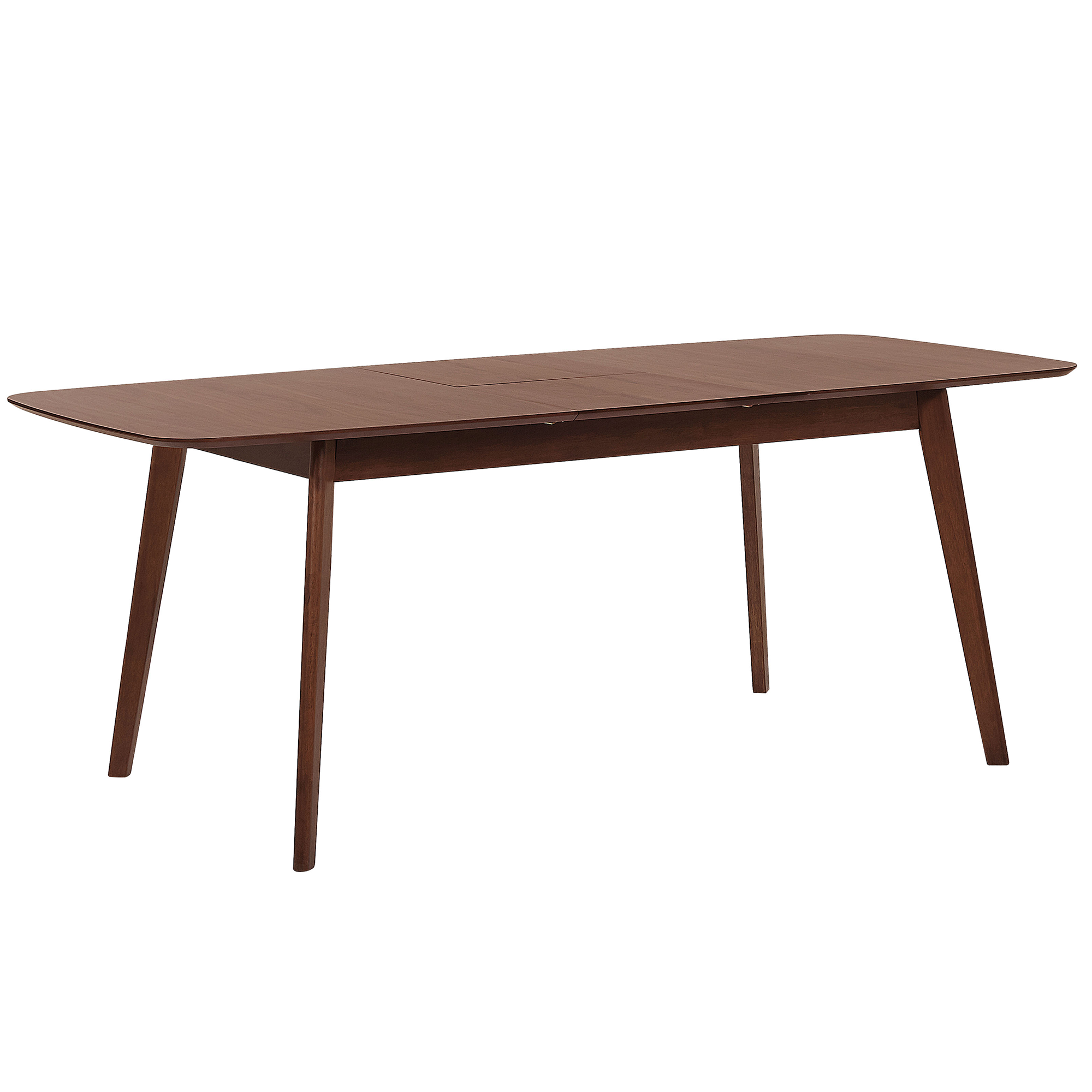 Förlängningsbart matbord MADOX Mörk valnötsfanér 120/150 cm 75 cm