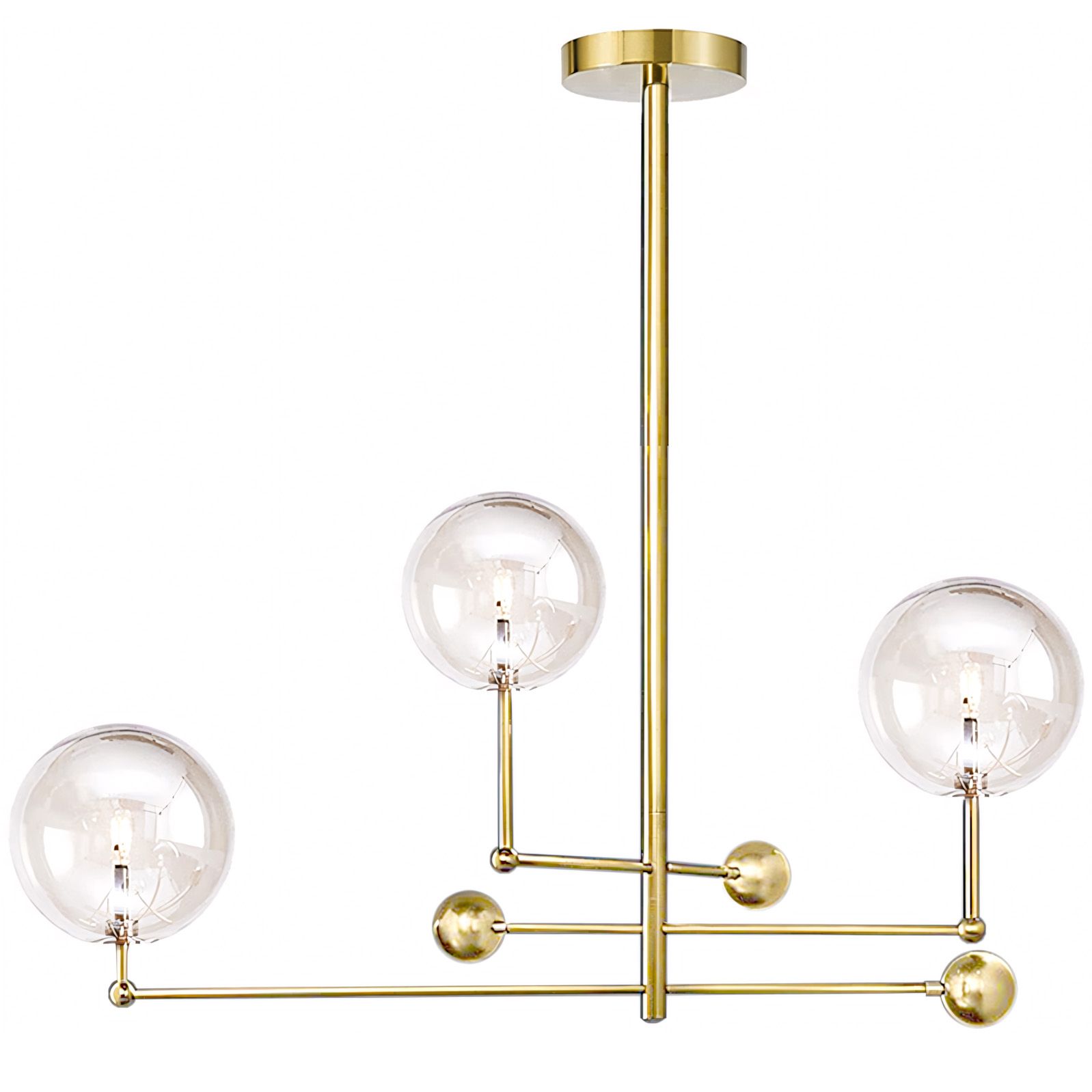 TOOLIGHT hängande taklampa APP918-3CP Guld 95x95x95cm