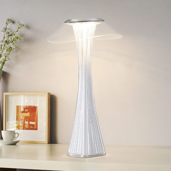 NETTLIFE LED - sänglampa Touch-dimbar, USB, 3 ljusstyrkenivåer, sovrum, bordslampa