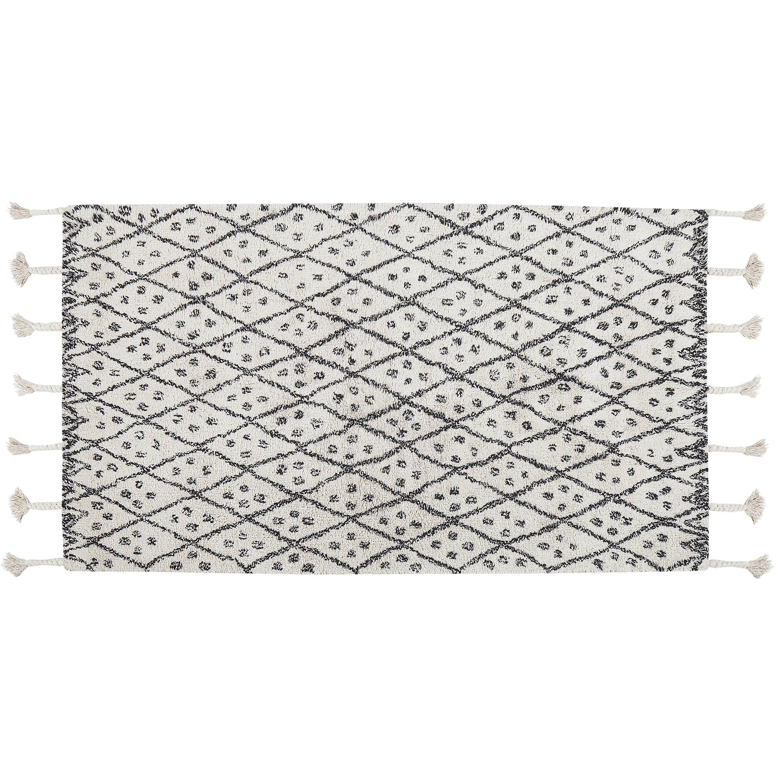 Matta AGADIR Off-White 80 x 150 cm Bomull