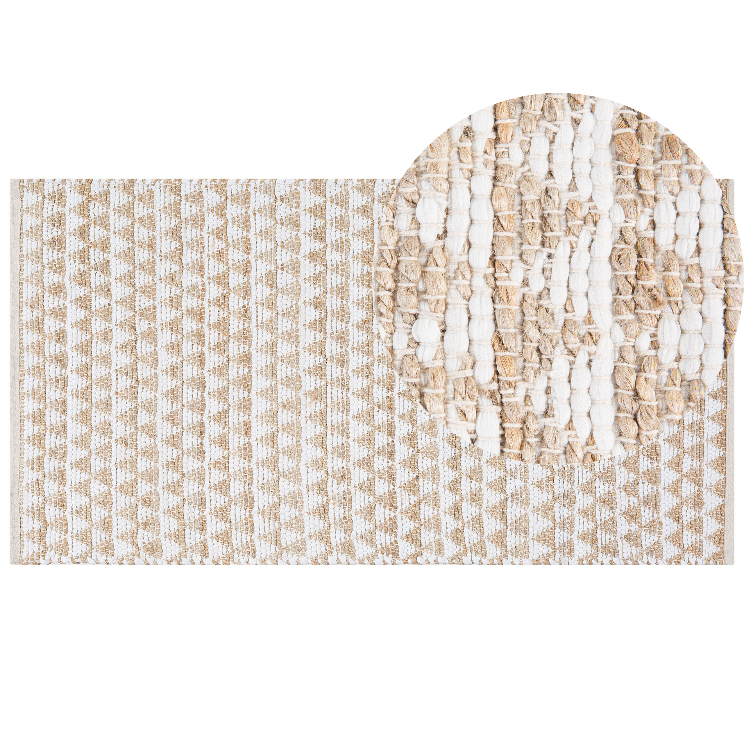 Matta TUNCELI Beige 80 x 150 cm Bomull