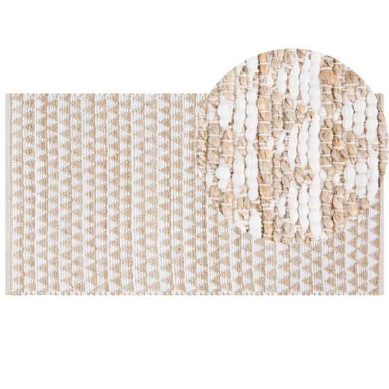 Matta TUNCELI Beige 80 x 150 cm Bomull