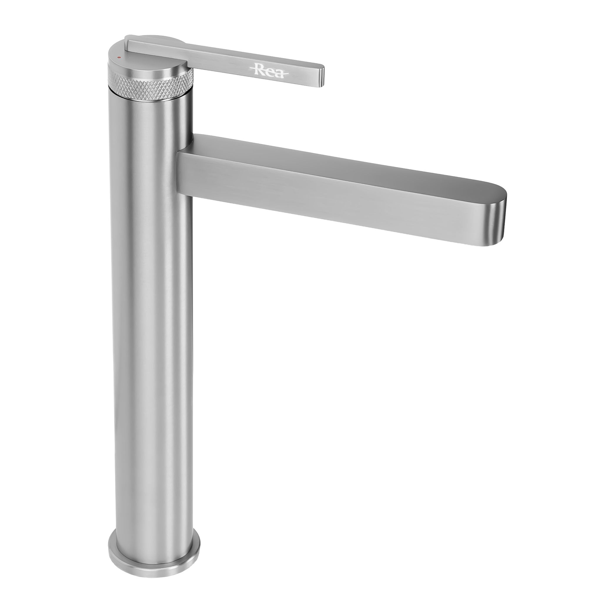 REA tvättställsblandare GRACE JS-703701-1N , Borstat stål, 15x4x28,7cm