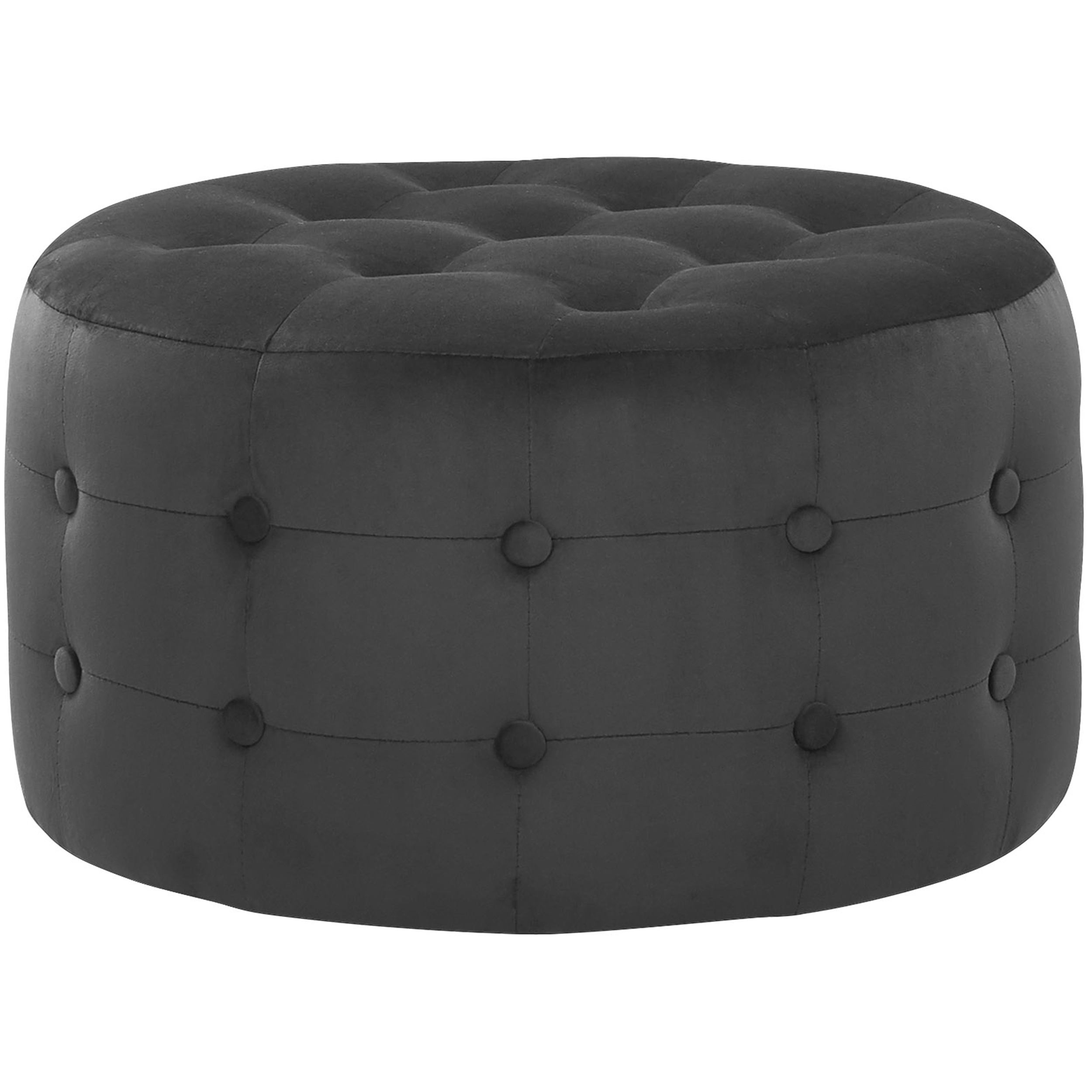 Sittpuff TAMPA Sammet Svart