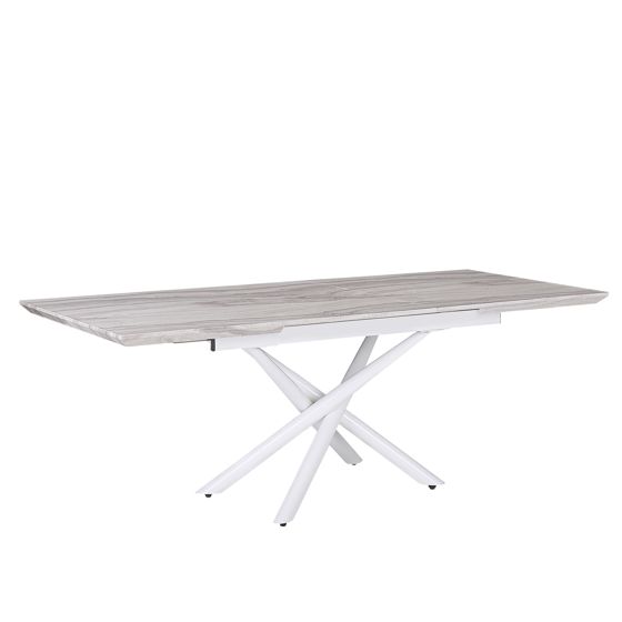 Förlängningsbart matbord MOIRA Vit 160/200 cm 90 cm