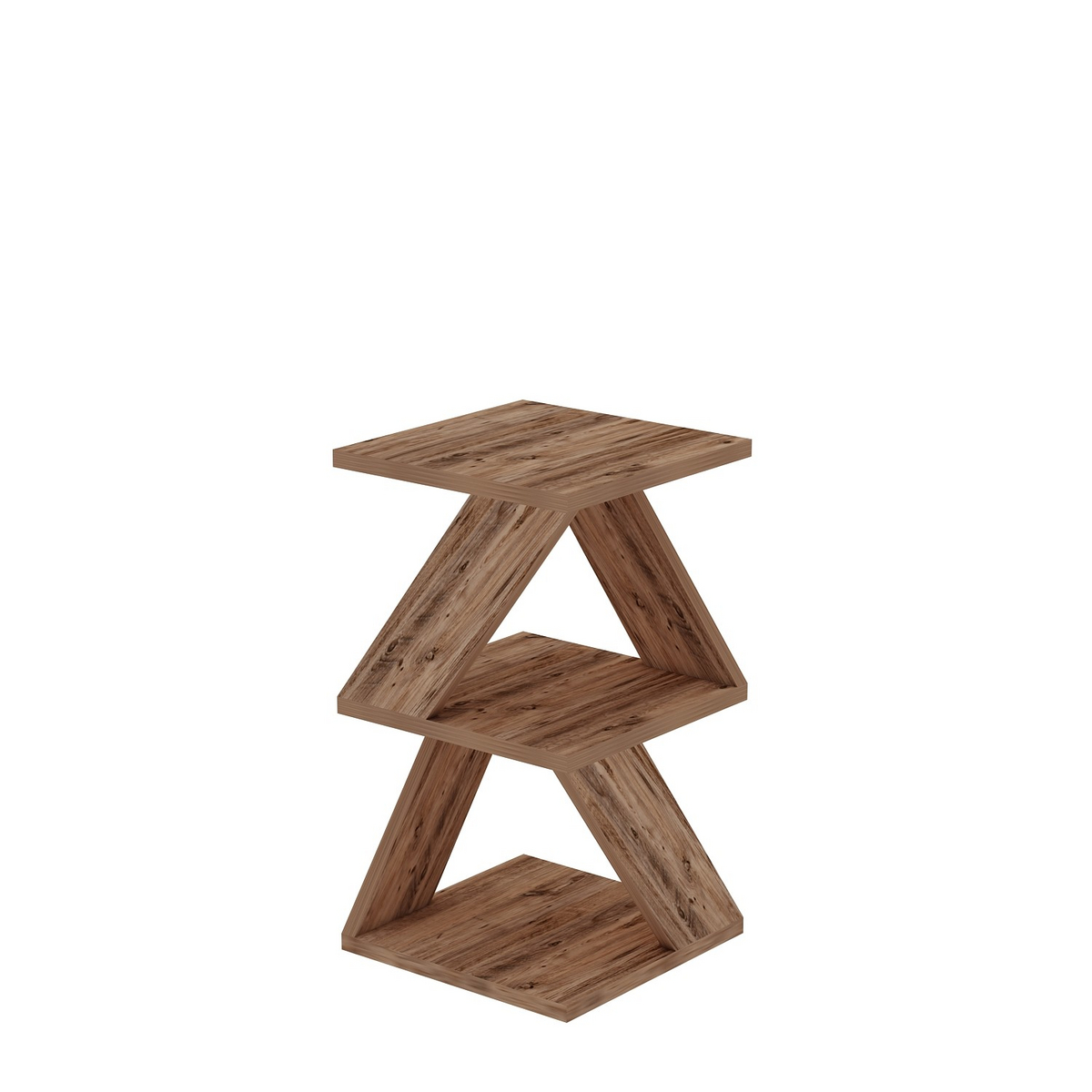Norda Design Modernt sidobord med möjlighet till väggmontering, 29.6 x 54.2 x 29.6 cm | 100 % melaminbelagd | Stilren och funktionell design