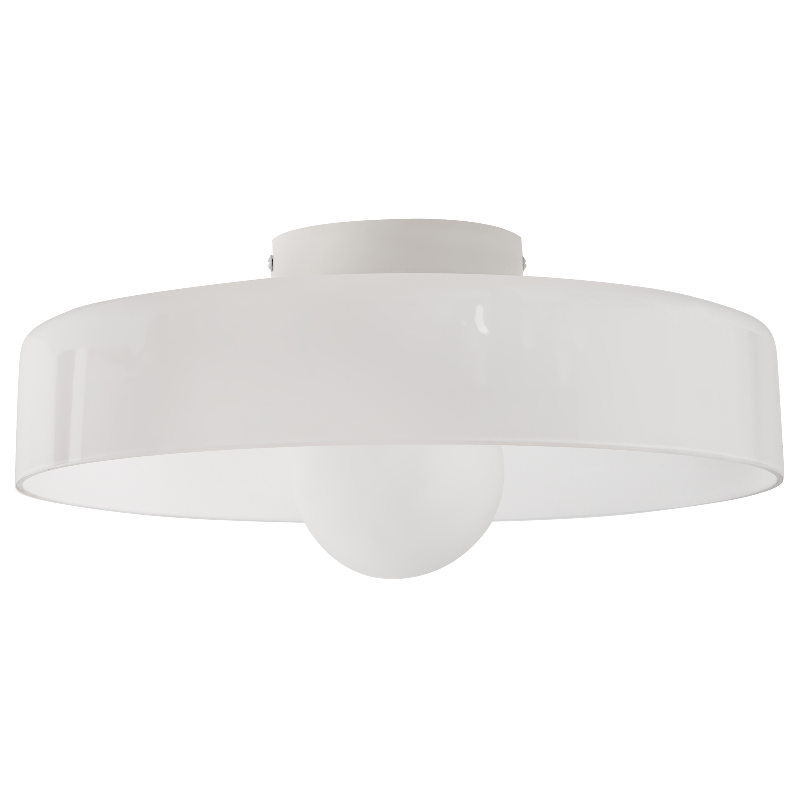 Taklampa LUGUSE Glas Vit
