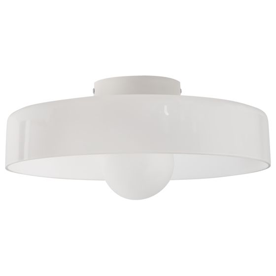 Taklampa LUGUSE Glas Vit