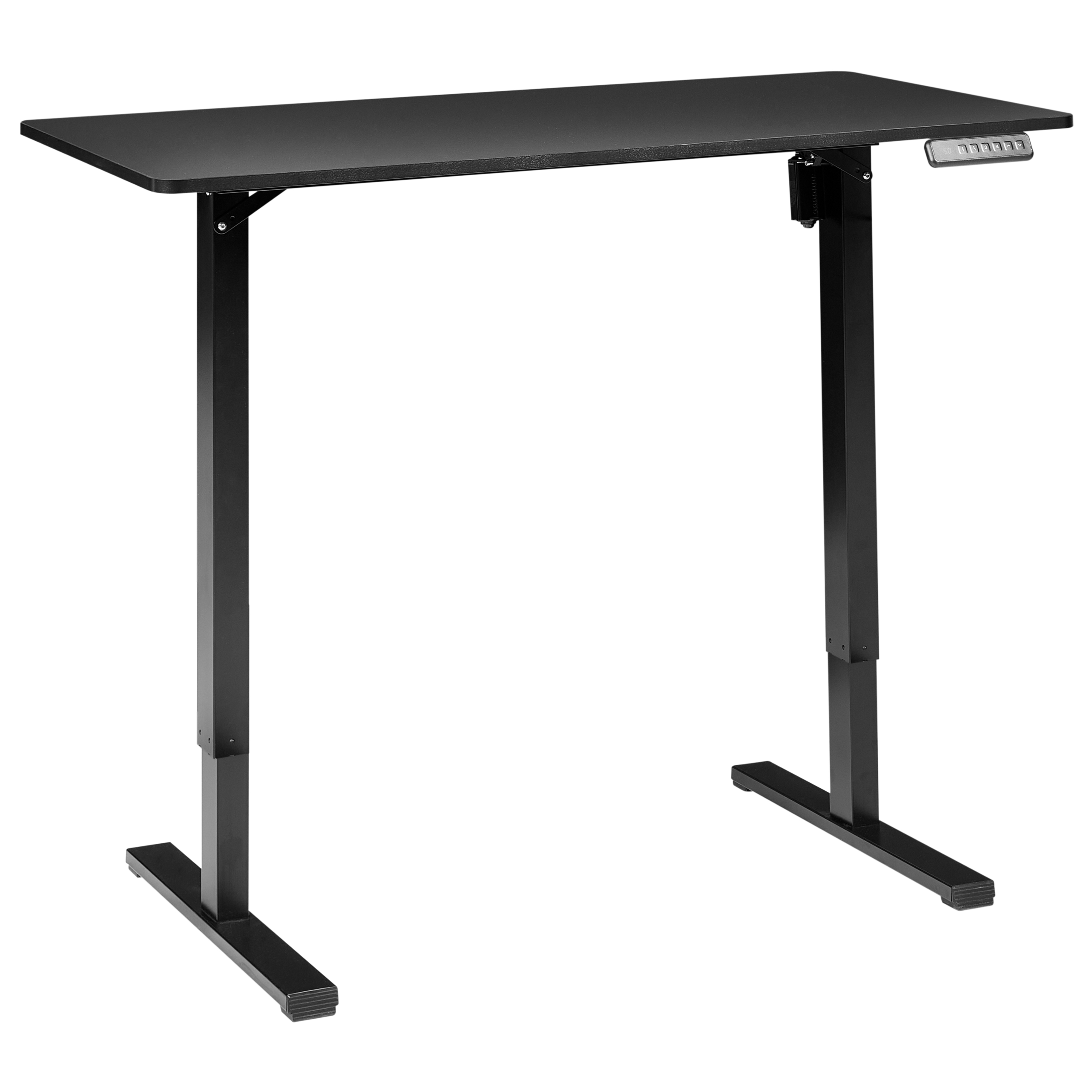 Elektriskt höj- och sänkbart skrivbord TAVARES 120 cm 60 cm Svart
