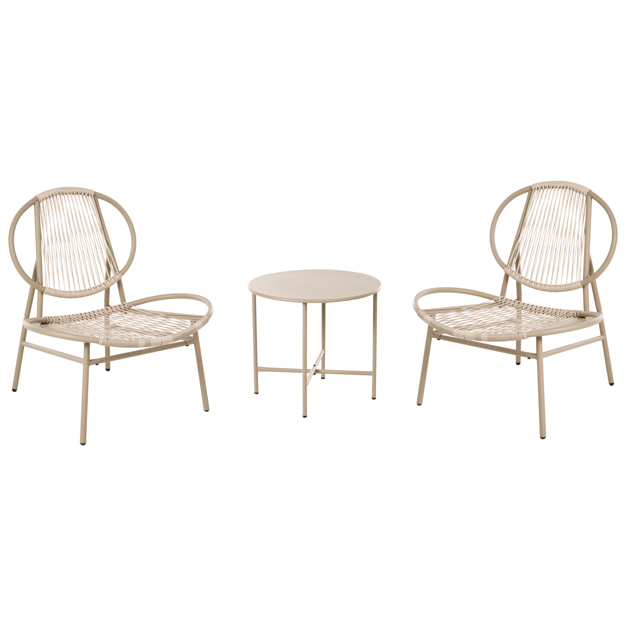 Caféset OVARO Konstrotting Beige