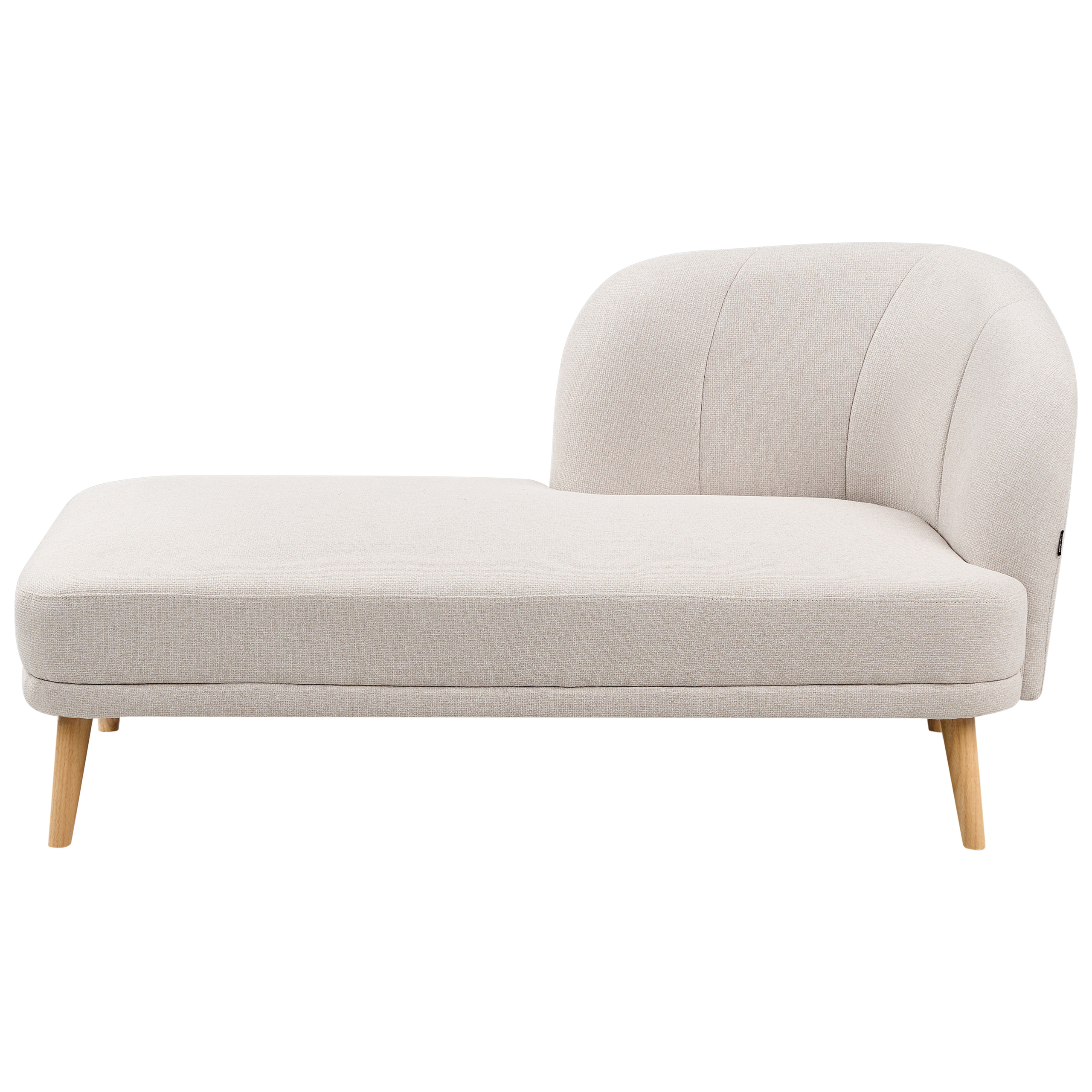 Högervänd schäslong TANLAY Ljusbeige