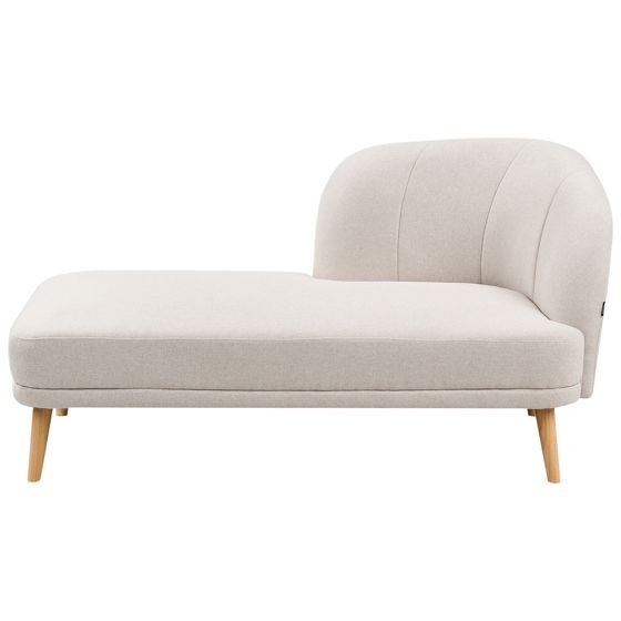 Högervänd schäslong TANLAY Ljusbeige