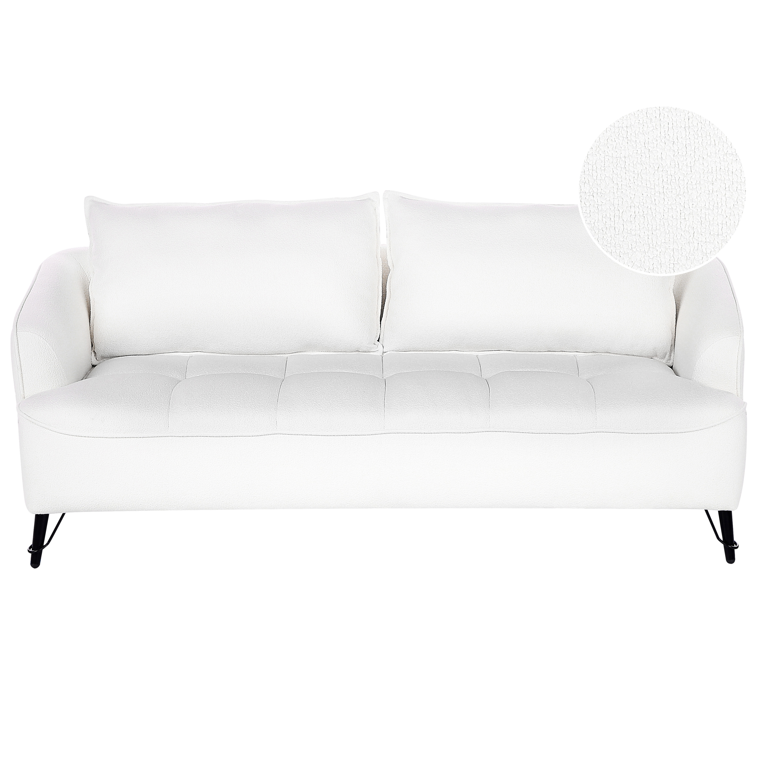 Soffa 3-sits HOBRO Bouclé Vit