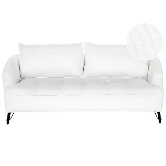 Soffa 3-sits HOBRO Bouclé Vit