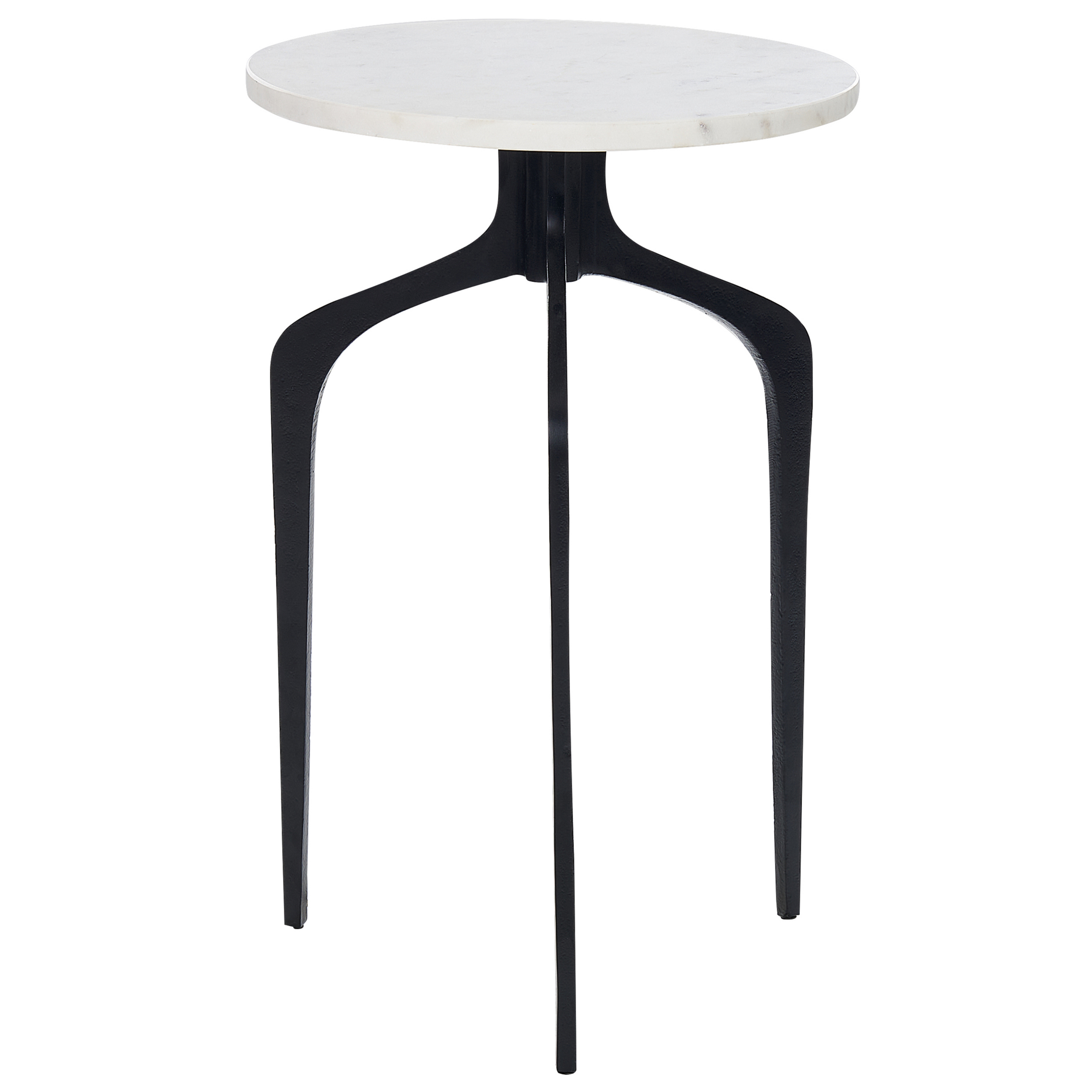 Sidobord TIHOI Marmor Svart/ Vit