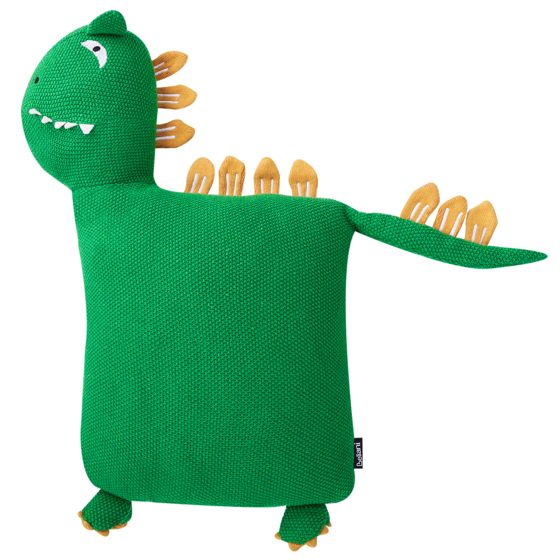Set med 2 prydnadskuddar DINOS 45 x 45 cm Bomull Dinosaurie Grön