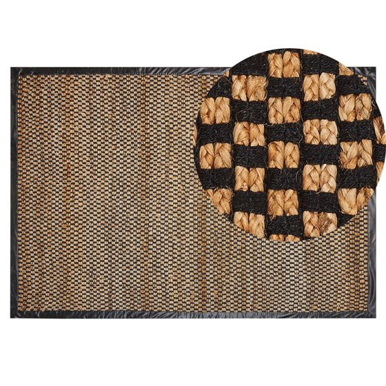 Matta GERCE Svart 140 x 200 cm Jute