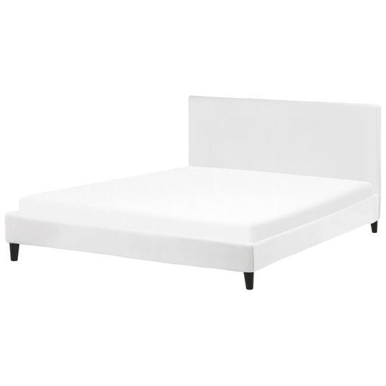Säng med lamellram Sammet FITOU 180 x 200 cm Vit