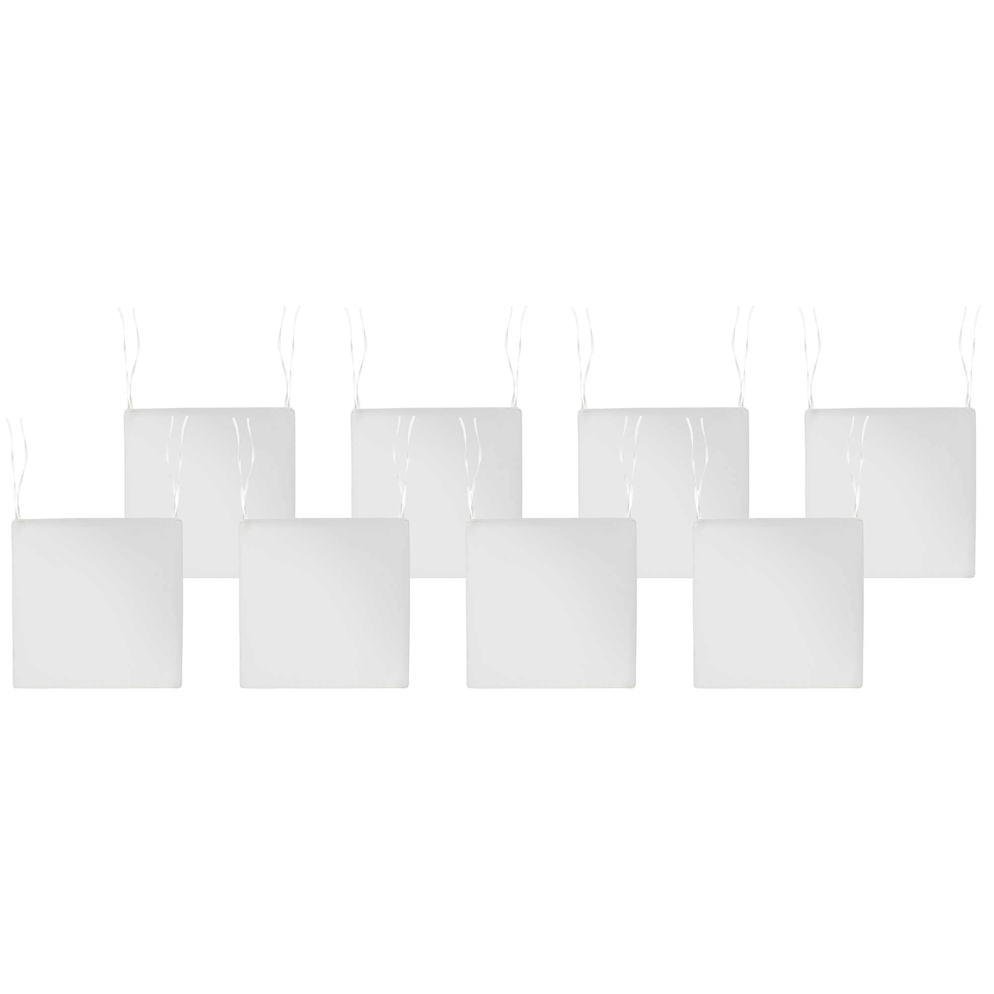 Set med 8 dynor för trädgårdsstol SASSARI PREMIUM 46 x 46 cm Off-White