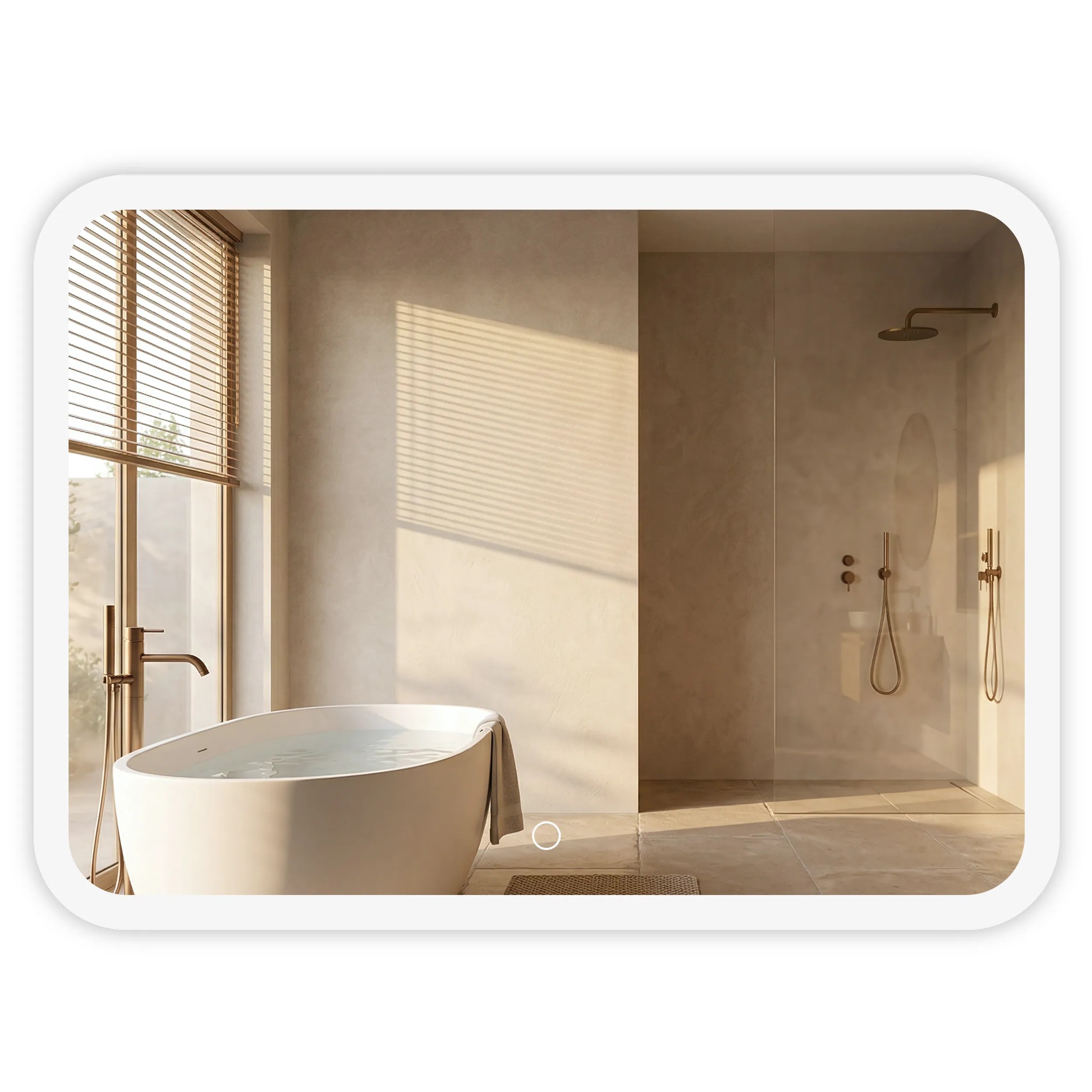 REA spegel TOP-3 80X60 80x60 Led Transparent 80x60x2cm