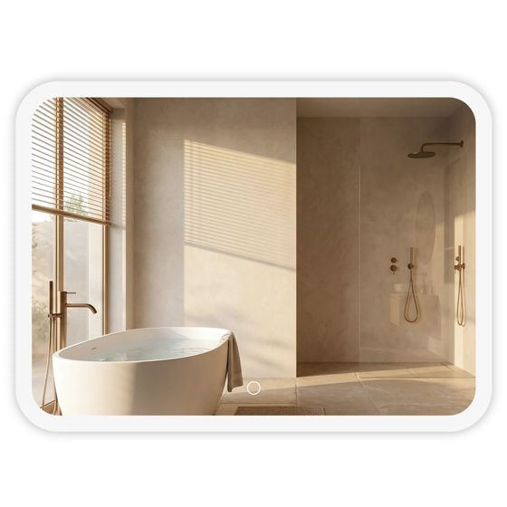REA spegel TOP-3 80X60 80x60 Led Transparent 80x60x2cm