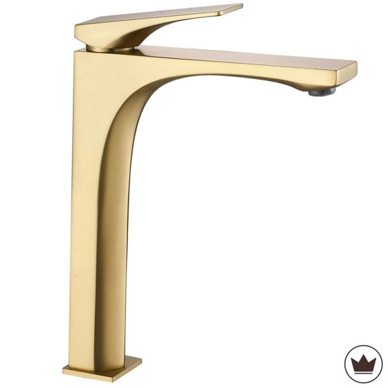 REA Premium Tvättställsblandare joe Hög Borstat Guld, 17,5x4,5x28,5cm